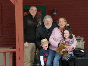 Absence makes the heart grow fonder. We'll miss you Grammy & Grampy. 