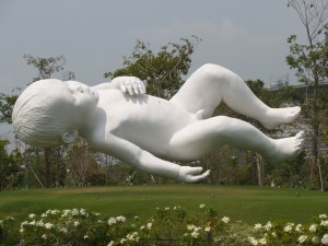 It's actually an amazing piece done by an artist from the UK, Marc Quinn.