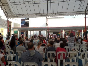 parents awaiting the parade 