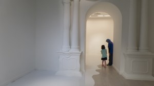 A World without Trees - the columns and doorway were made to look like they were melting.