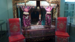 wedding bed. gorgeous silk  and beads