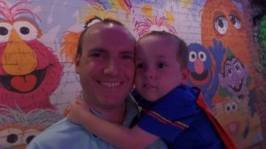 Waiting for The Great Spaghetti Chase - Sesame Street Land was something we could all relate too ... hence we went on it again, and again, and again ...