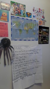 His CSDC Dear Jack letter ... newest addition to the Wonder wall!